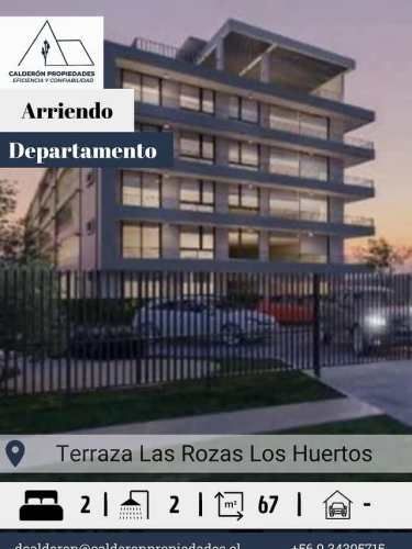 Se arrienda exclusivo e iluminado departamento estilo mariposa en Edificio Terraza