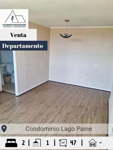 Se vende hermoso e iluminado departamento en Condominio Lago Paine,
