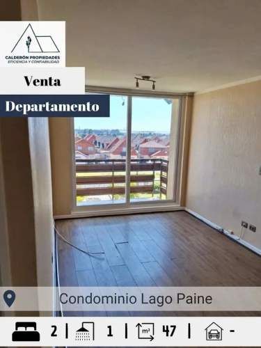Se vende hermoso e iluminado departamento en Condominio Lago Paine,