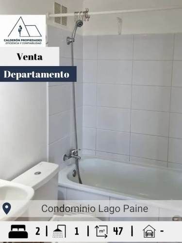 Se vende hermoso e iluminado departamento en Condominio Lago Paine,