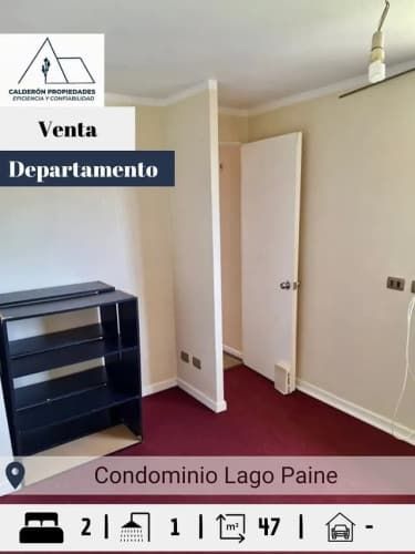 Se vende hermoso e iluminado departamento en Condominio Lago Paine,