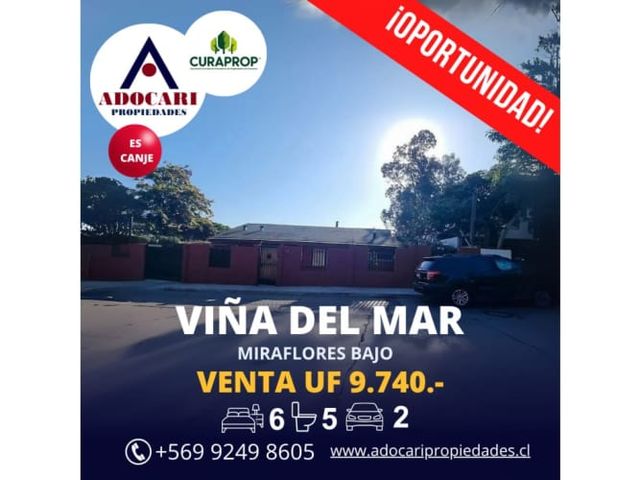 VIÑA DEL MAR - MIRAFLORES BAJO - CASA 6D 5B 2E