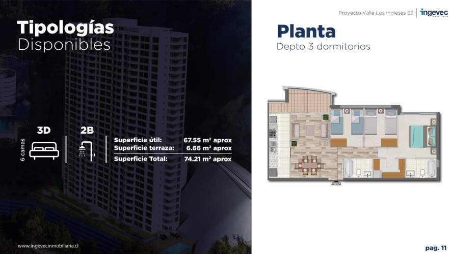 VENTA DEPARTAMENTO 3HAB 2BA VALPARAÍSO