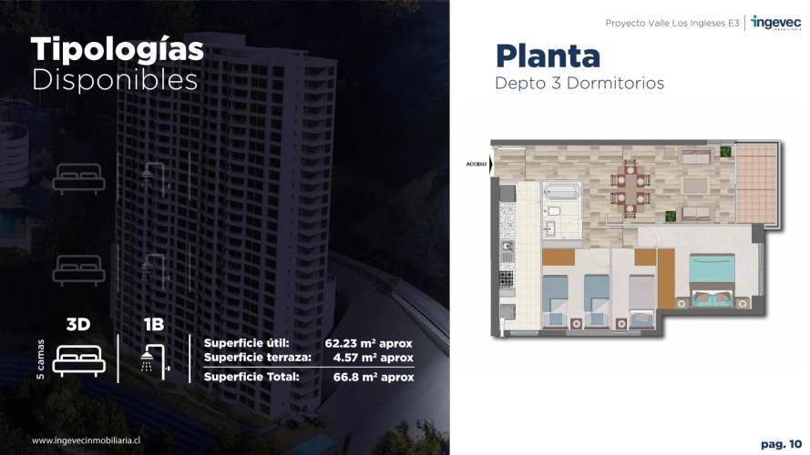 VENTA DEPARTAMENTO 3HAB 2BA VALPARAÍSO