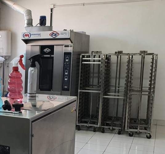 Horno indstrial + 10 carros + bandejas 40 x 60