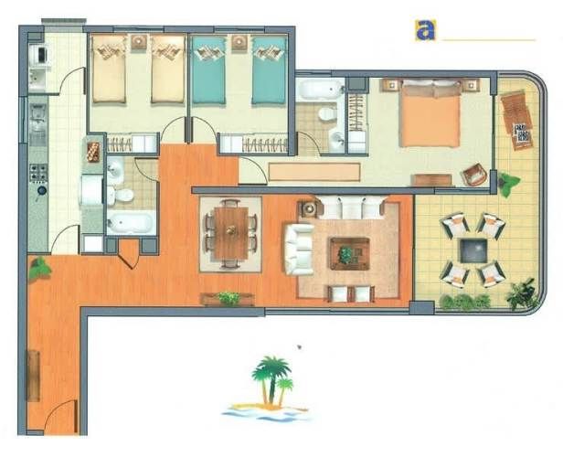 DEPARTAMENTO Condominio Las Antillas - Ed. Dominica piso 17 (lateral)