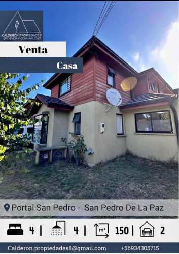 Vendo maravillosa y amplia casa en Pasaje Lago Verde, Portal San Pedro de la Paz