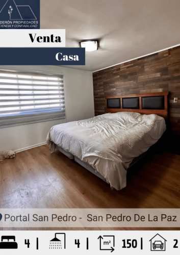 Vendo maravillosa y amplia casa en Pasaje Lago Verde, Portal San Pedro de la Paz