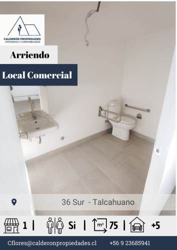 Arriendo Local Comercial –Colon, Talcahuano, a la altura de Higueras.