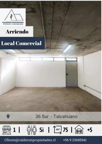 Arriendo Local Comercial –Colon, Talcahuano, a la altura de Higueras.