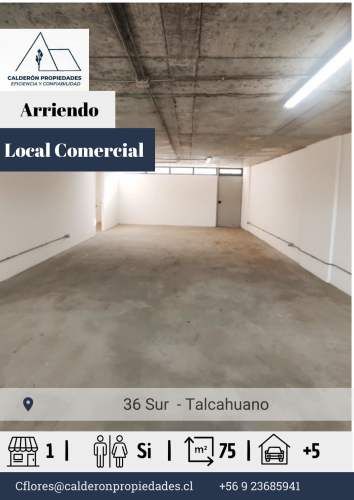 Arriendo Local Comercial –Colon, Talcahuano, a la altura de Higueras.