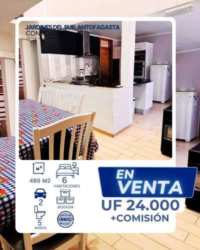 SE  VENDE CASA EN  SECTOR JARDINES DEL SUR DE LA CIUDAD DE ANTOFAGASTA