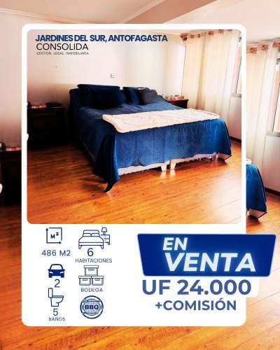 SE  VENDE CASA EN  SECTOR JARDINES DEL SUR DE LA CIUDAD DE ANTOFAGASTA