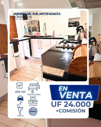 SE  VENDE CASA EN  SECTOR JARDINES DEL SUR DE LA CIUDAD DE ANTOFAGASTA