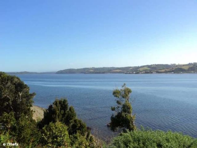 A orilla de río y amplia vista panorámica Parcela en Ancud