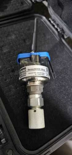 Sensor inalámbrico para medir presión SensoNODE BLUE de Parker.