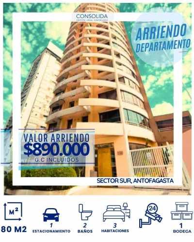 ARRIENDO  DEPARTARMENTO SECTOR SUR DE ANTOFAGASTA