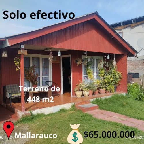 CASA CON GRAN TERRENO Y HERMOSAS VISTAS EN MALLARAUCO