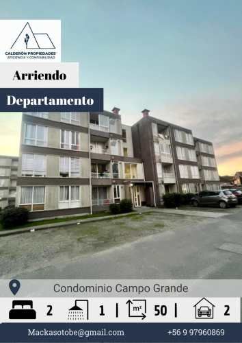  SE ARRIENDA DEPARTAMENTO CONDOMINIO CAMPO GRANDE, PORTAL SAN PEDRO