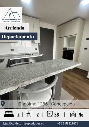Se arrienda departamento 2D 2B Ongolmo