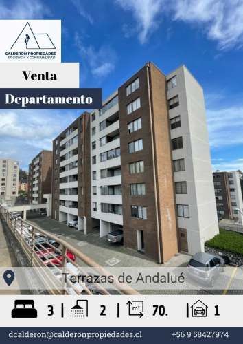 Se vende departamento 3D 2B Camino el Venado condominio las Terrazas