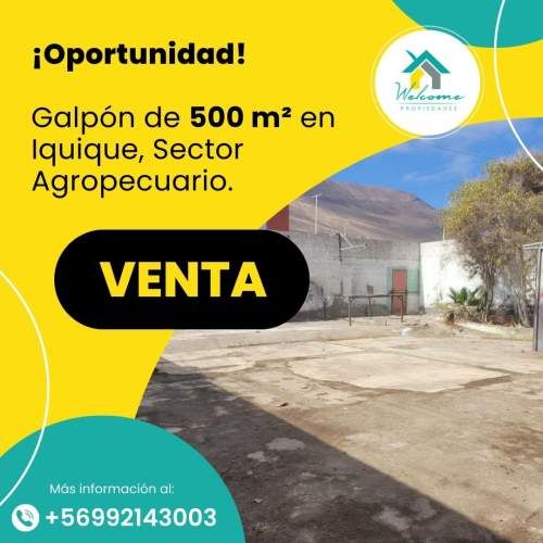 SE VENDE GALPON DE 500 m2