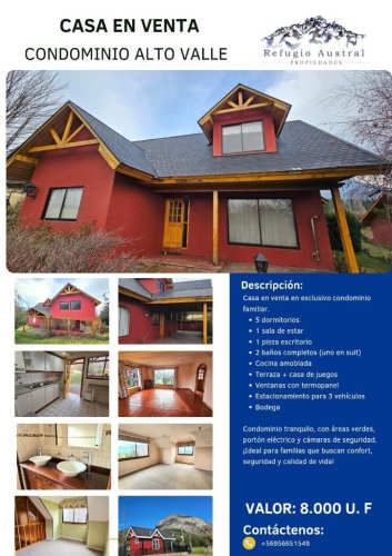 Casa condominio alto valle