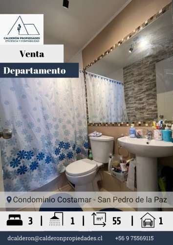 Se vende departamento 3D 1B Costamar San Pedro de la Paz