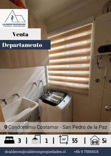 Se vende departamento 3D 1B Costamar San Pedro de la Paz