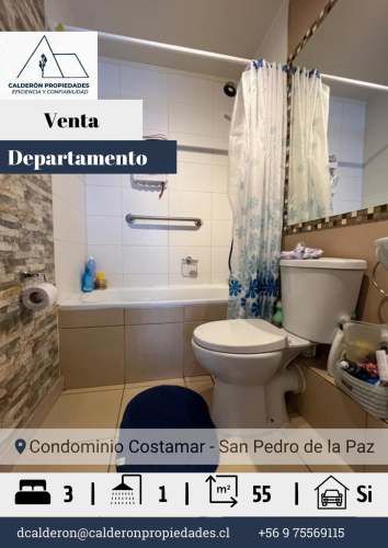 Se vende departamento 3D 1B Costamar San Pedro de la Paz