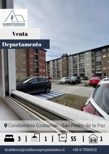 Se vende departamento 3D 1B Costamar San Pedro de la Paz