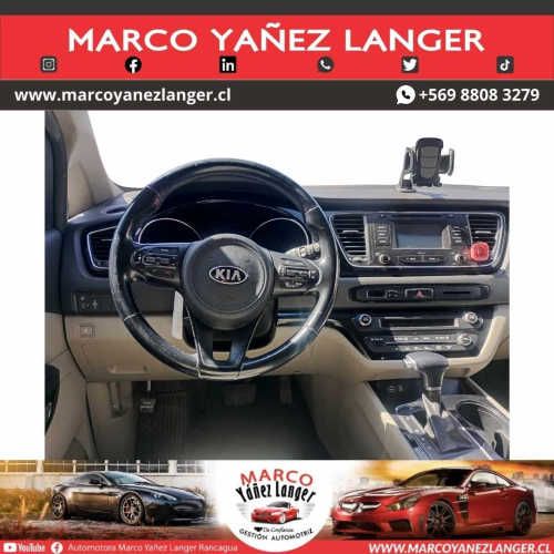 KIA GRAND CARNIVAL EX 2.2 AUT / AÑO 2018 / 3 CORRIDAS DE ACIENTOS / 142.422 KILOMETROS / EXCELENTE ESTADO