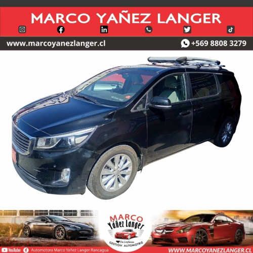KIA GRAND CARNIVAL EX 2.2 AUT / AÑO 2018 / 3 CORRIDAS DE ACIENTOS / 142.422 KILOMETROS / EXCELENTE ESTADO