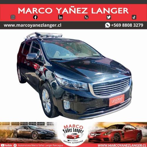 KIA GRAND CARNIVAL EX 2.2 AUT / AÑO 2018 / 3 CORRIDAS DE ACIENTOS / 142.422 KILOMETROS / EXCELENTE ESTADO