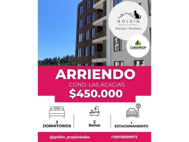 ARRIENDO DEPARTAMENTO NUEVO EN PLACILLA