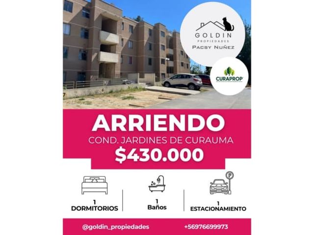 ARRIENDO DEPARTAMENTO EN JARDINES DE CURAUMA