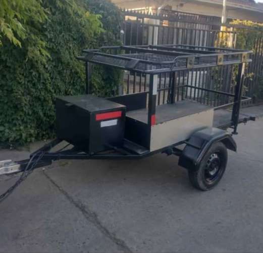 Carro de Arrastre con parrilla para Carpa de techo o Karting