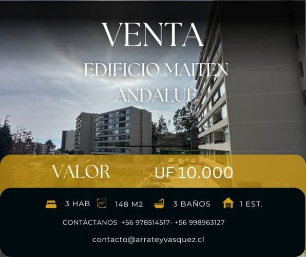 Venta Departamento Edificio El Maitén en Andalué