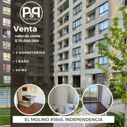 Venta Acogedor Depto 2d 1b En Independencia