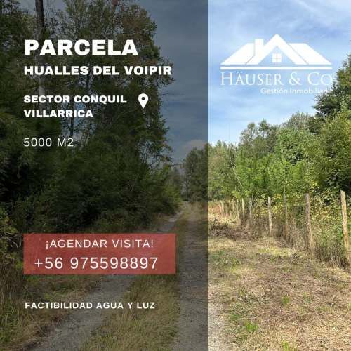 Atractiva Parcela en venta en Villarrica sector Conquil