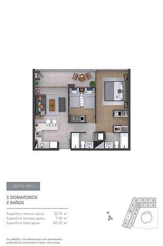 Se Arrienda Excelente Departamento - Condominio Faro Norte TORRE A