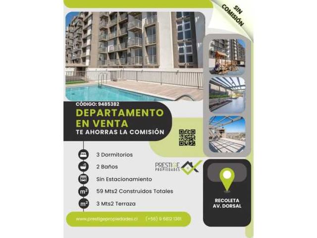 B9485382- Venta Departamento SIN COMISION - Av. Dorsal