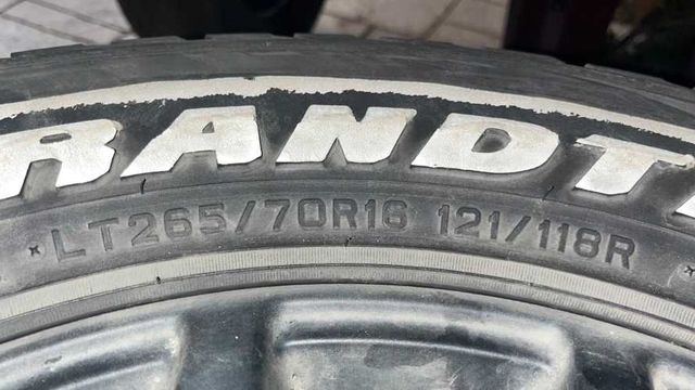 LLANTAS ARO 16 FORD RANGER 2019 C/Neumaticos 265/70R16