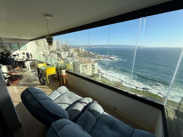 DEPARTAMENTO 2D 2B CON VISTA AL MAR EN REÑACA, VIÑA DEL MAR