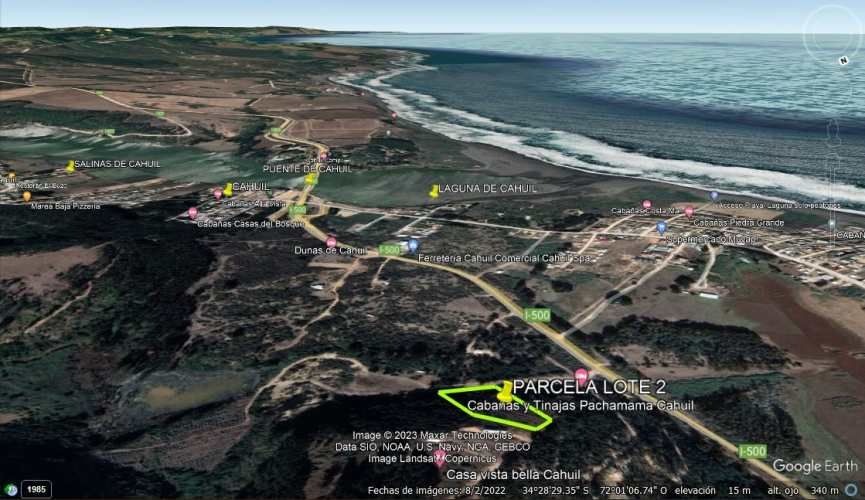 EXCELENTE!! Parcela de 5.000 m2 con una Vista Espectacular en Lomas de Cahuil, Pichilemu