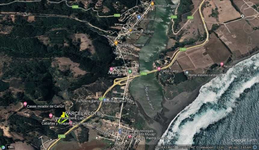 EXCELENTE!! Parcela de 5.000 m2 con una Vista Espectacular en Lomas de Cahuil, Pichilemu