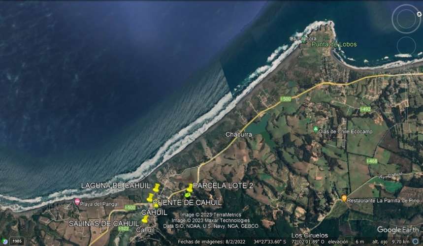 EXCELENTE!! Parcela de 5.000 m2 con una Vista Espectacular en Lomas de Cahuil, Pichilemu