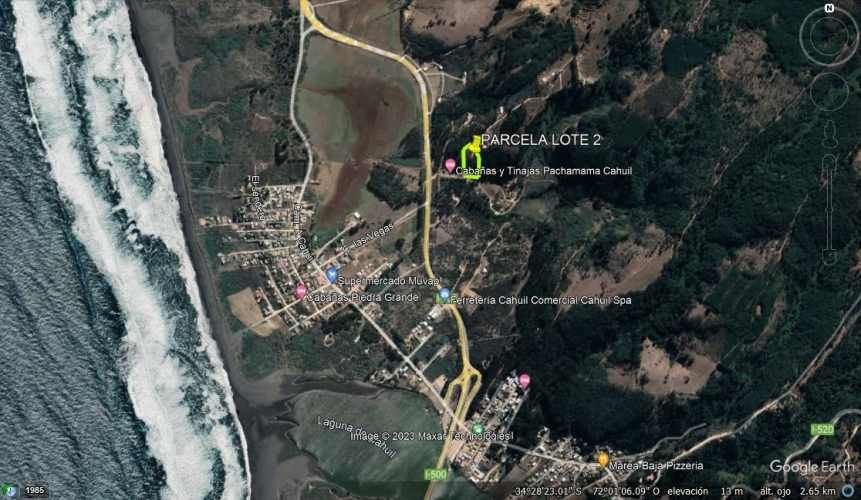 EXCELENTE!! Parcela de 5.000 m2 con una Vista Espectacular en Lomas de Cahuil, Pichilemu
