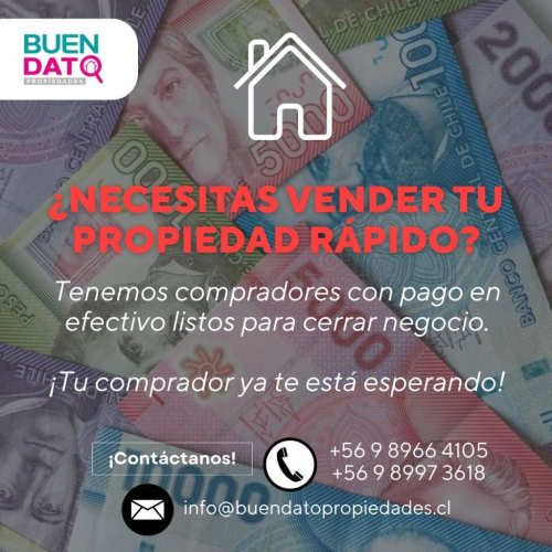 Se compra en efectivo casa o departamento
