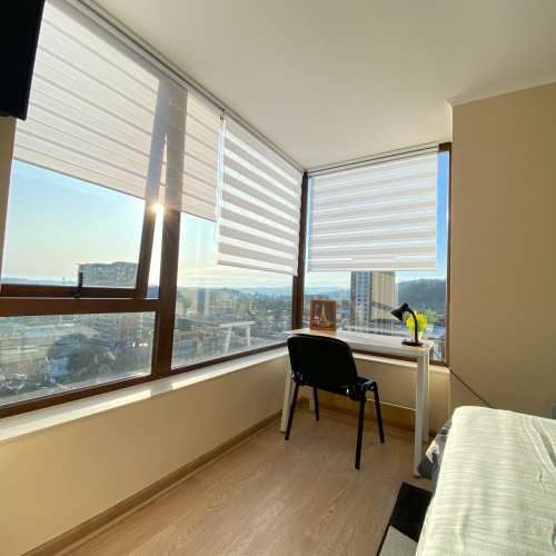 Venta Temuco. Sin Comisión. Vive o invierte con rentabilidad inmediata Piso 14 | 2D 2B | 58 m² + estacionamiento + bodega